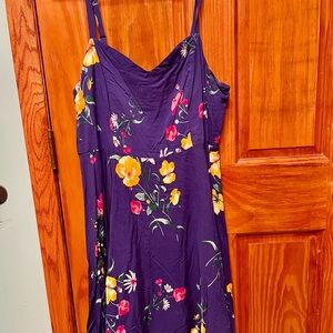 NWOT Old Navy Women’s Blue Floral Dress